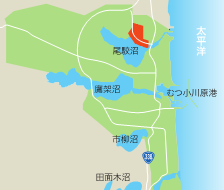 尾駮レイクタウン・尾駮レイクタウン北地区地図