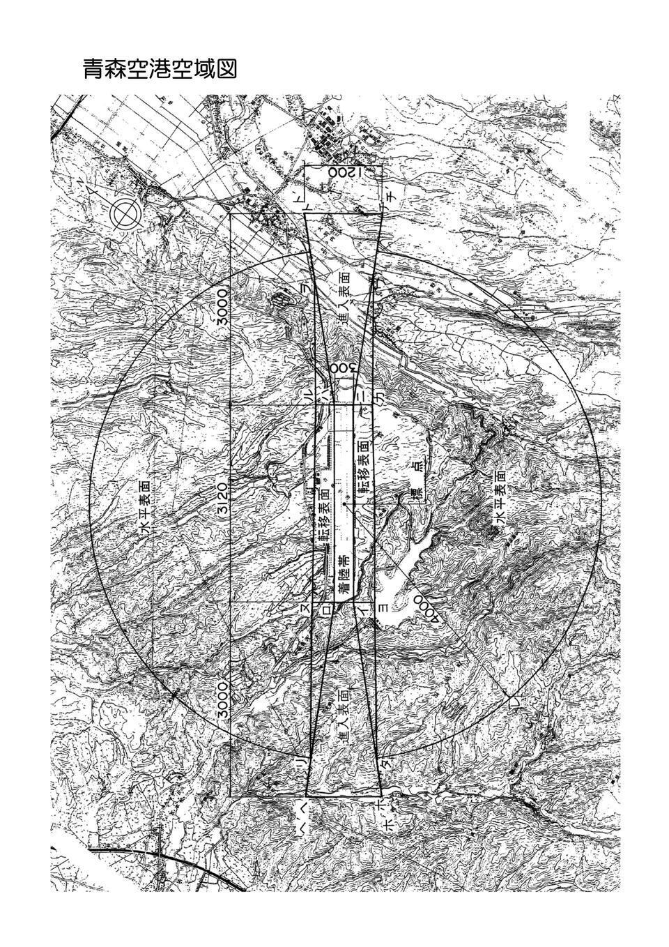 青森空港空域図