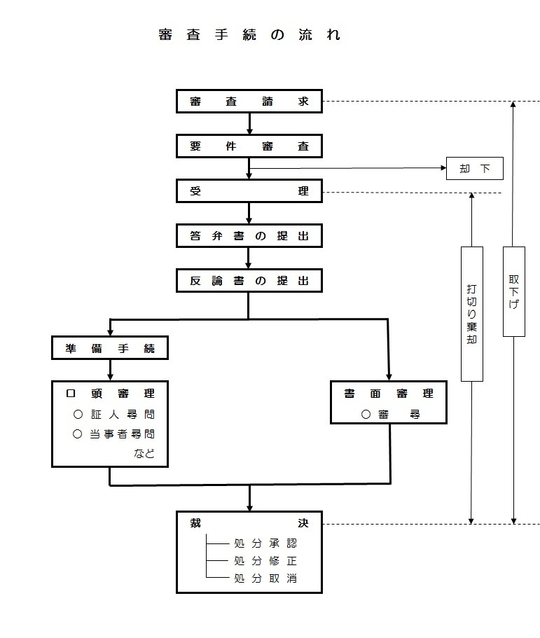 審査手続の流れ
