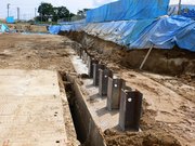 遮水壁設置工事(TRD工法)