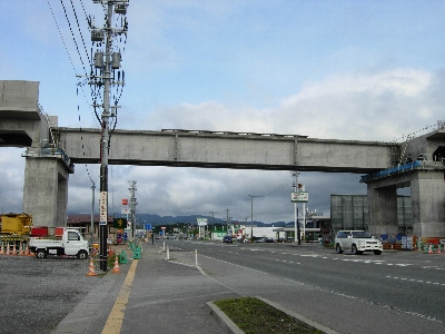 新青森駅西バイパス付近