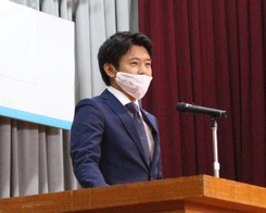 来賓祝辞　むつ市長