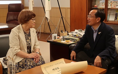 白井さんと三村知事