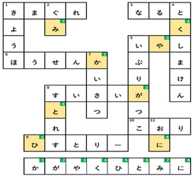 若い芽第5号クロスワード答え