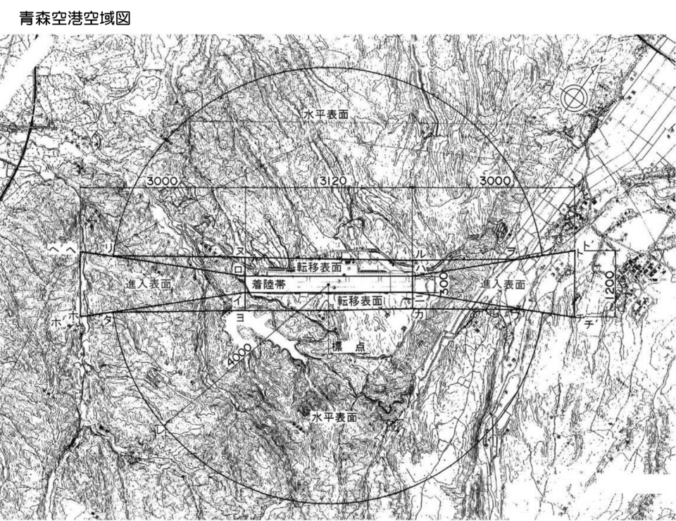 青森空港空域図