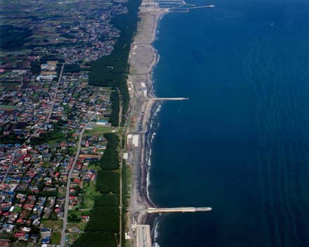 百石海岸全景