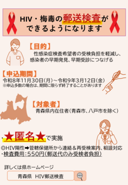 HIV・梅毒郵送検査