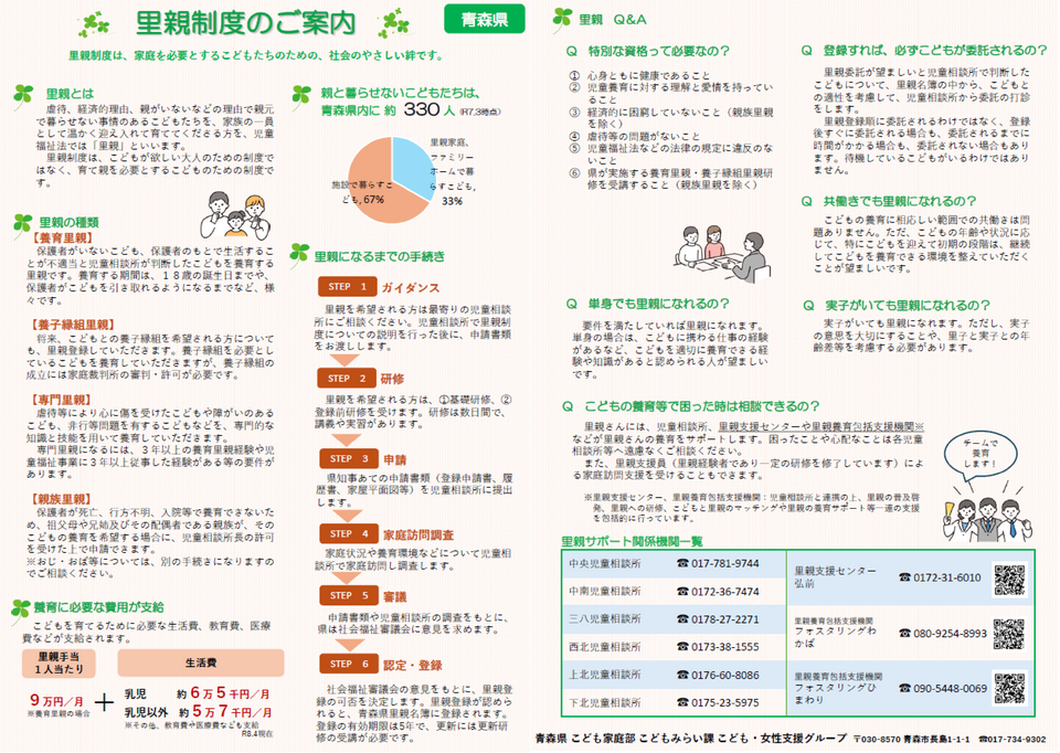 里親制度チラシ