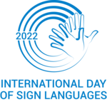 手話言語の国際デーのロゴ