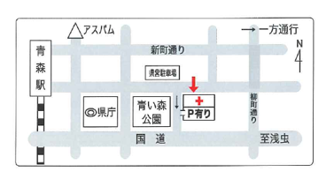 青森献血ルーム地図