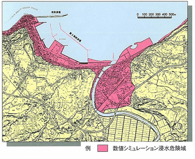 鰺ヶ沢漁港（想定日本海側海溝型地震）