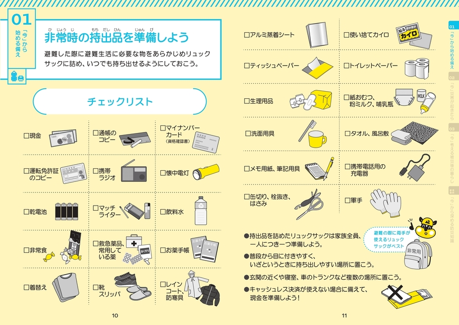非常用持出品リスト