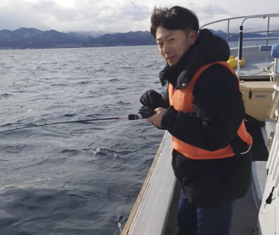 魚がかかりました！