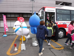下北交通の「バスの乗り方教室」