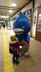 新青森駅での見送り