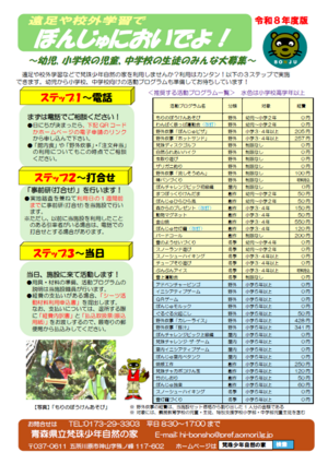 利用促進チラシ（表）