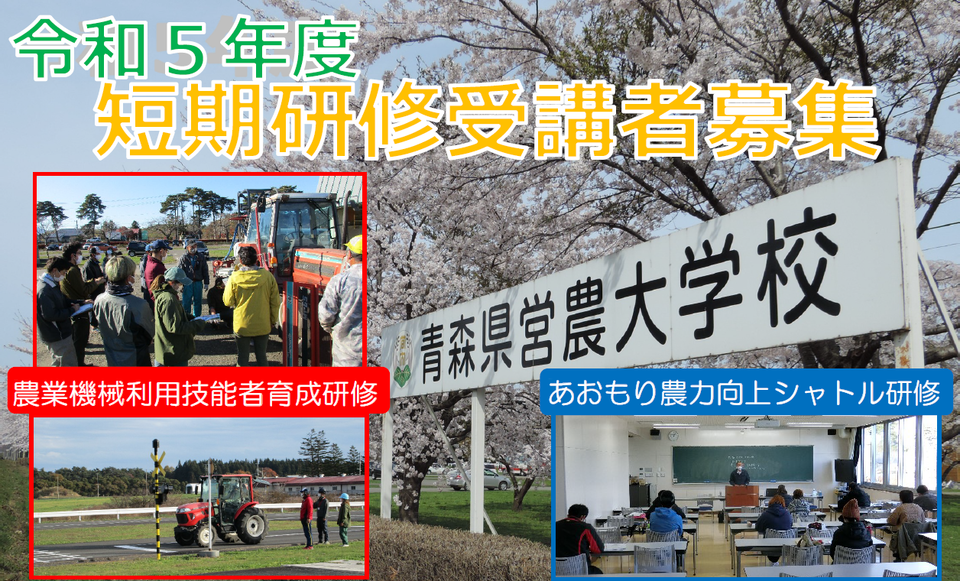 短期研修の受講者募集