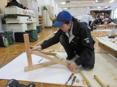 丸のこ操作実習