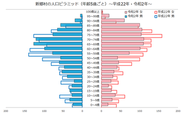 新郷村人口ピラミッド