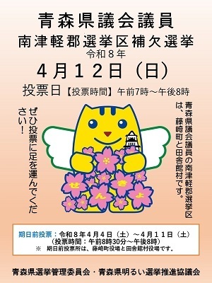 青森県議会議員南津軽郡選挙区補欠選挙