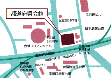 青森県東京事務所地図