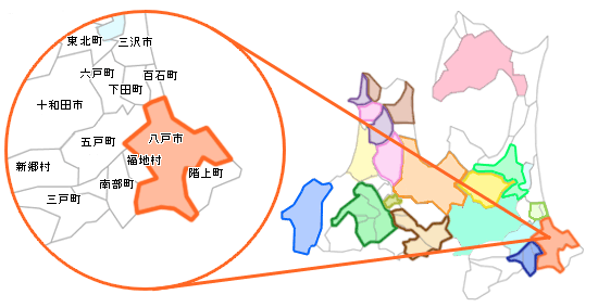 八戸市地図