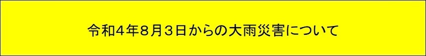 令和4年8月3日からの大雨災害について