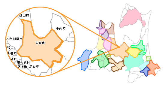 青森市地図