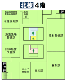 北棟4階平面図