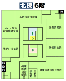 北棟6階平面図