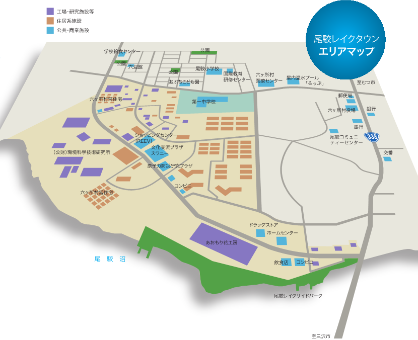 尾駮レイクタウン エリアマップ