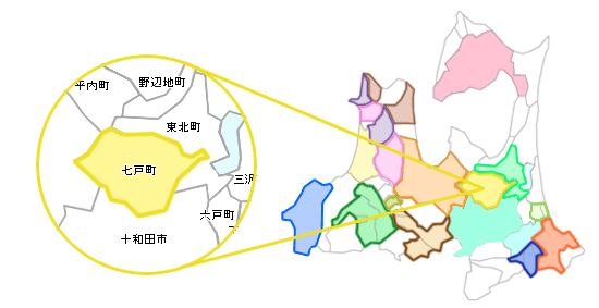 七戸町地図