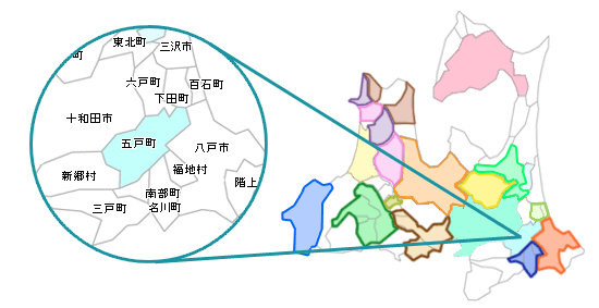 五戸町地図