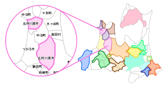 五所川原市地図