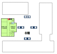 本館8階平面図